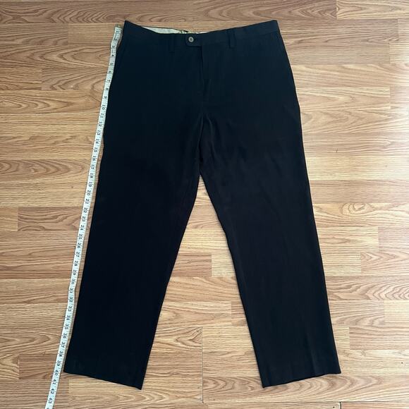 Tommy Bahama Silk Pants 35x30 Black Relaxed Fit Chinos Resort Cruise Wear Beach - Picture 1 of 6